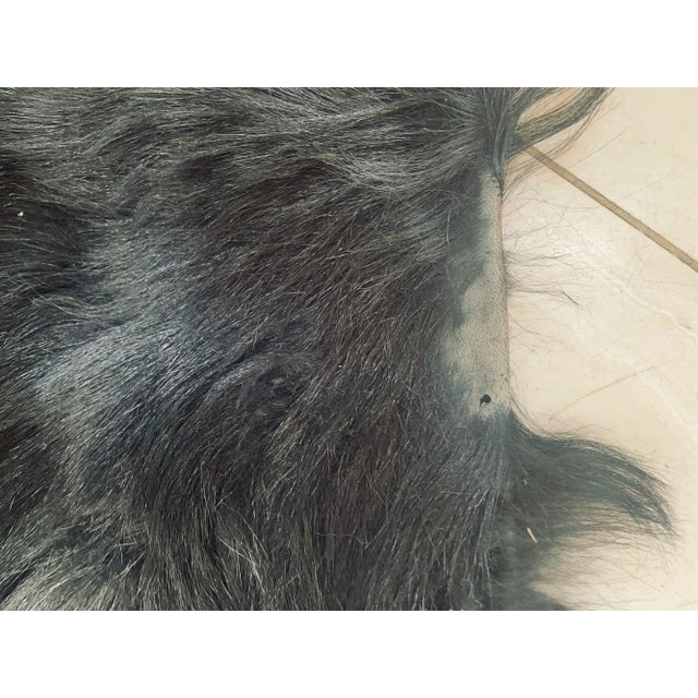 Minotti Alps Rug in Black New Zealand Sheepskin, Italian Modern Design For Sale - Image 12 of 14