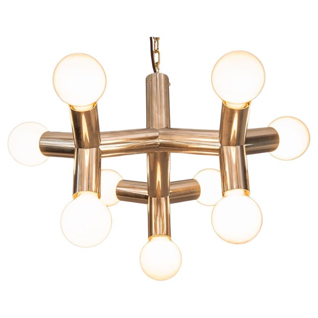 Atomic Ceiling Lamp attributed to J.T. Kalmar, 1970s For Sale - Image 10 of 10