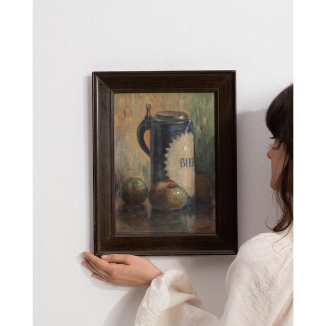 Early 20th Century France Brown Wood Painting For Sale - Image 15 of 15