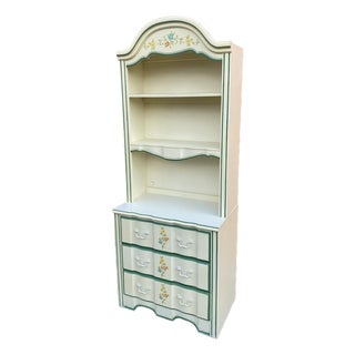 Vintage Stanley 3 Drawer Dresser With Hutch Top For Sale