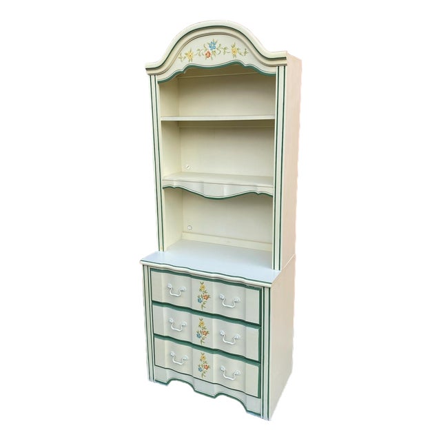 Vintage Stanley 3 Drawer Dresser With Hutch Top For Sale