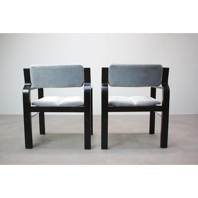 Vintage Armchair by Ludvik Volak for Dřevopodnik Holešov, Czechoslovakia, 1989, Set of 10 For Sale - Image 12 of 18