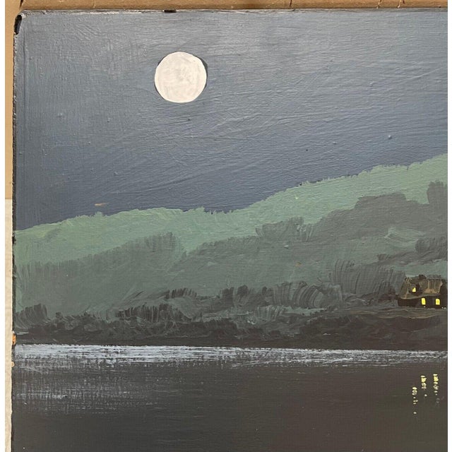 Rare Original Malcolm Wells Upper Mill #39 pond Moon #39 Brewster Cape Cod