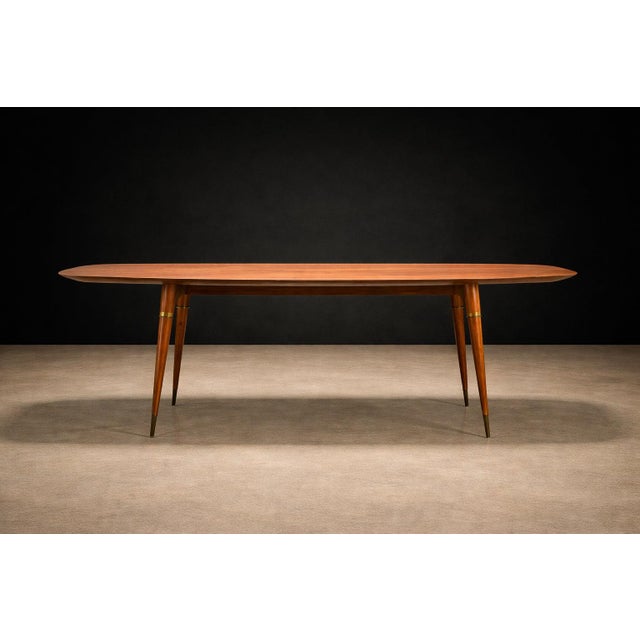 Brazilian Caviúna Dining Table for Eight Attributed to Giuseppe Scapinelli, Brazil, 1950s - Lot 648 For Sale In New York - Image 6 of 12