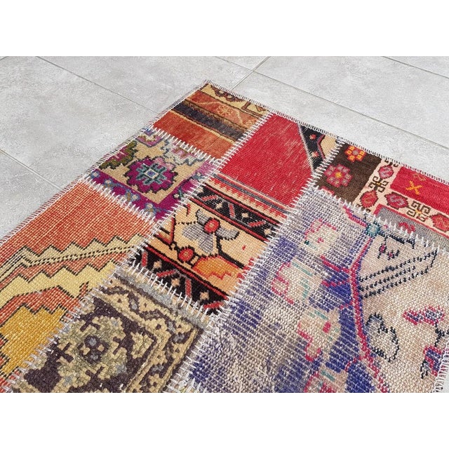 Oushak Vintage Wool Runner Rug For Sale - Image 4 of 10