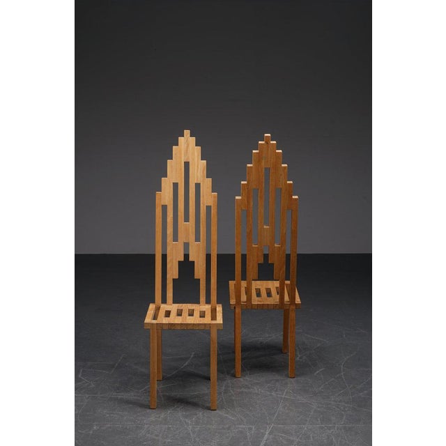 period: 1990s origin: France dimensions: h140.5 x w40 x d38 cm (sh47 cm) material: wood I have official proof of...