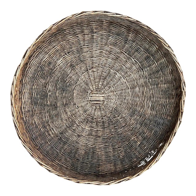 19th Century French Winnowing Basket Chairish