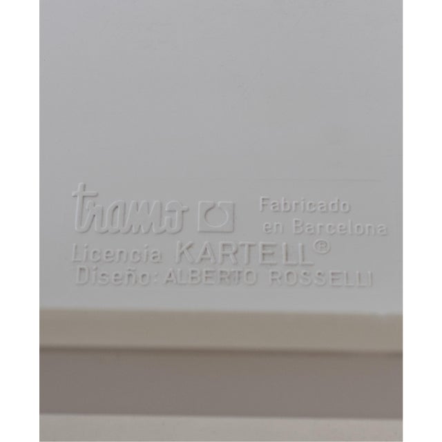 White Coffee Table by Alberto Rosselli for Kartell / Tramo, Spain, 1970s For Sale - Image 8 of 9