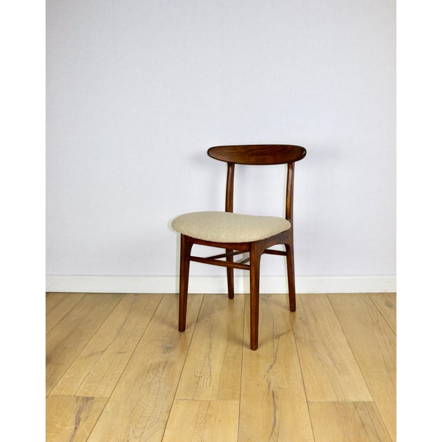 Vintage Beige Boucle Chairs from Rajmund Hałas, 1970s, Set of 3 For Sale - Image 11 of 18