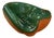 Leather-Covered Ceramic Trinket Tray by George Jouve for Longchamp, 1960s For Sale