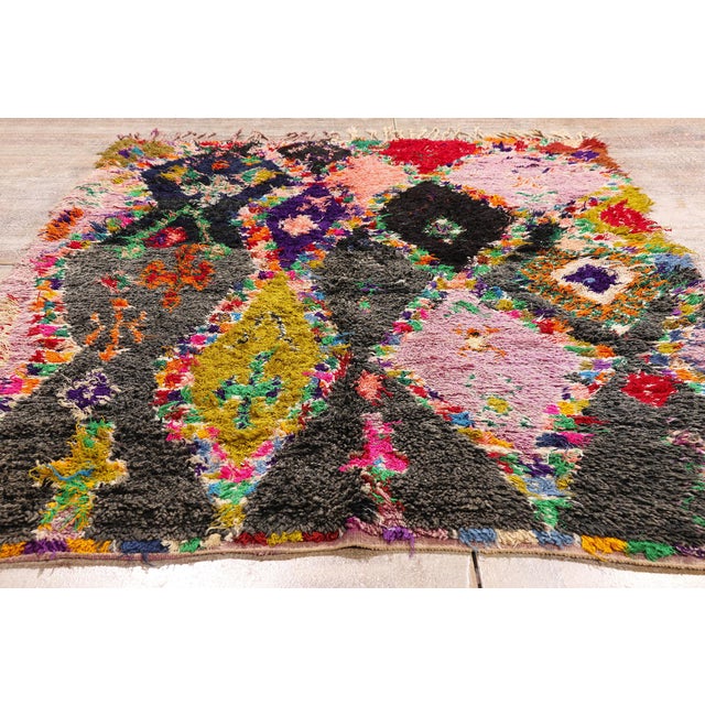 Vintage Azilal Moroccan Rug, 04'10 X 07'08 For Sale - Image 9 of 10