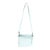 Animal Skin Light Blue Grained Calfskin Small Puzzle Edge Bag For Sale - Image 7 of 8