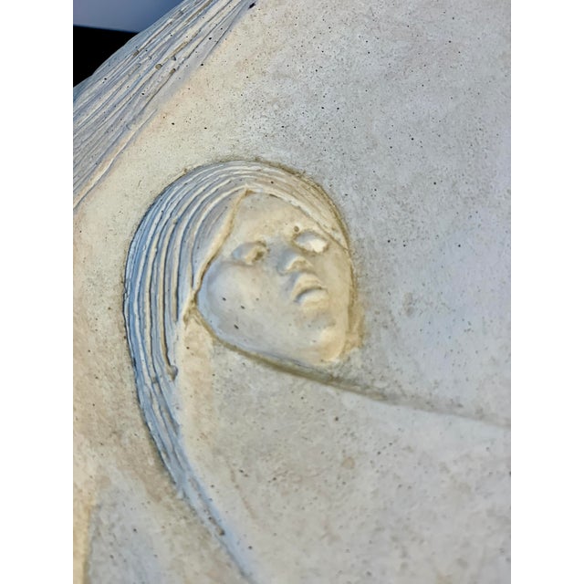 Ivory Austin Productions La Madre Sculpture – Acoma Series, Signed 1983 – Bonded Stone Modernist For Sale - Image 8 of 10