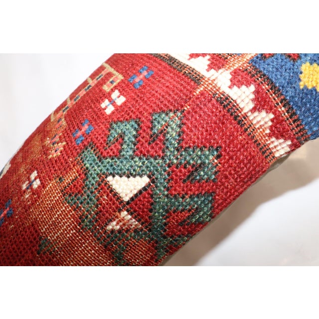 Pillow made from a 19th century Kazak Rug