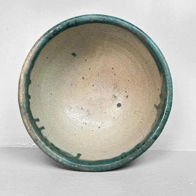 Mid-Century Modern Wabi-Sabi Aesthetic Organic Ceramic Bowl, Japan, 1930s For Sale - Image 3 of 14