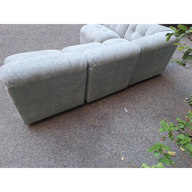 Modular Sofa in Fabric with Four Modules and Corner, 1970s, Set of 5 For Sale - Image 9 of 17