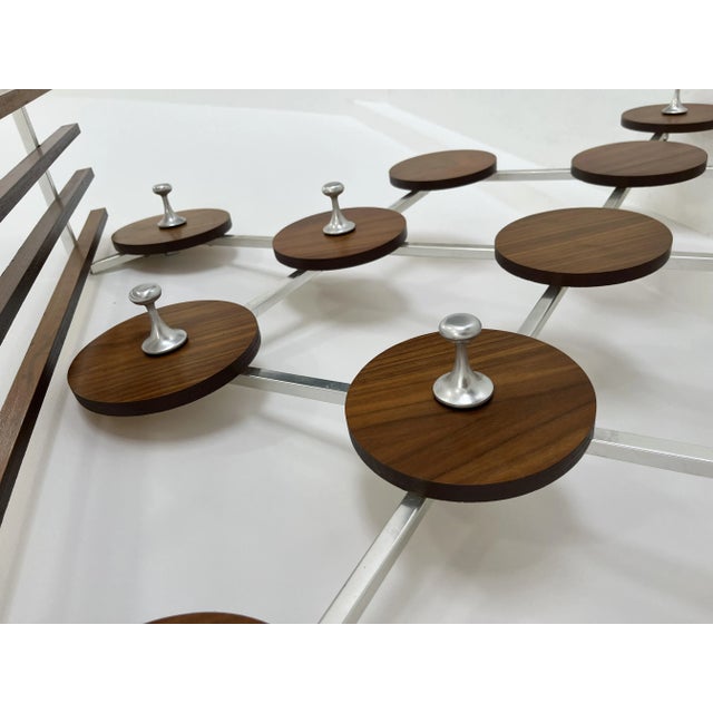 Vintage Scandinavianteak and Metal Coat Rack, 1960s For Sale - Image 11 of 12