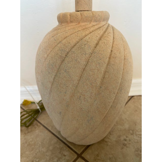 Beige Vintage Alsy Beige Swirled Coastal Boho Table Lamp For Sale - Image 8 of 8