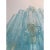 Metal Contemporary Murano Style Glass Turquoise Chandeliers - a Pair For Sale - Image 7 of 12