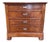 Louis Philippe Chest of Drawers in Elm For Sale