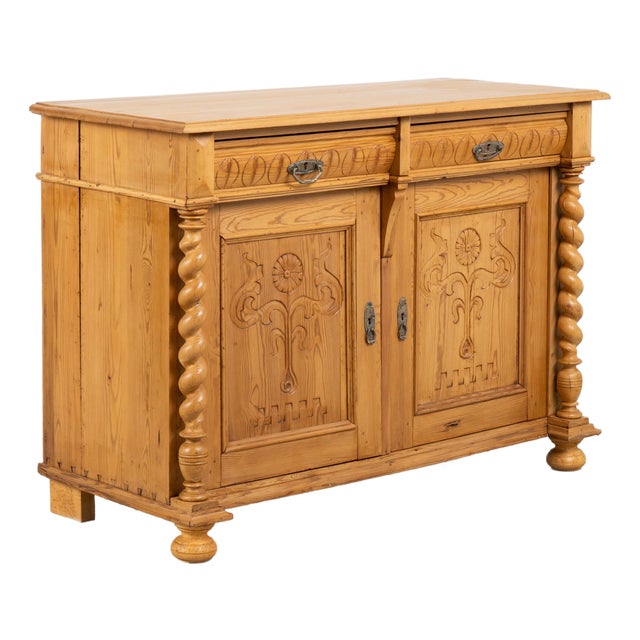19th Century Pine Sideboard From Denmark For Sale