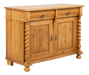 19th Century Pine Sideboard From Denmark