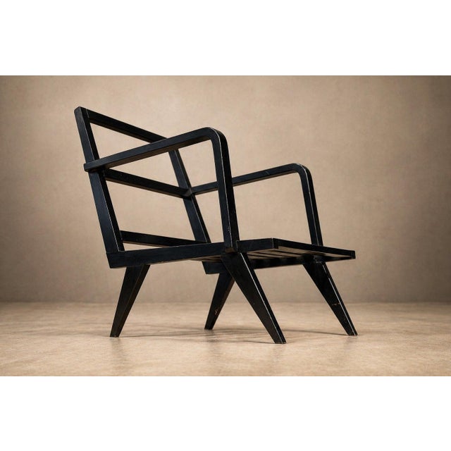 Brown Brazilian Modern Armchair in Hardwood and Bouclé, Unknown, Brazil, 1960s For Sale - Image 8 of 18