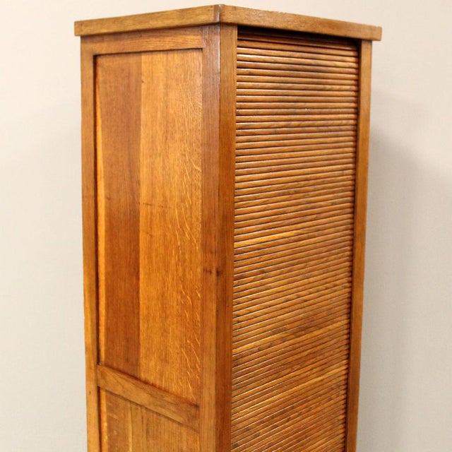 Vintage Filing Cabinet in Oak, 1920s For Sale - Image 13 of 16