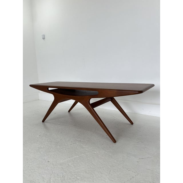 Smile Coffee Table in Teak by Johannes Andersen for CFC Silkeborg, Denmark, 1960s For Sale - Image 3 of 12