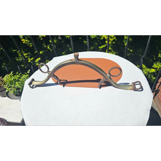 Metal Pre-War Brass Horse Collar For Sale - Image 7 of 7