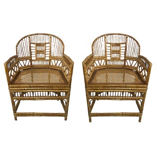 Brighton Pavillion Bamboo Chairs, Pair For Sale