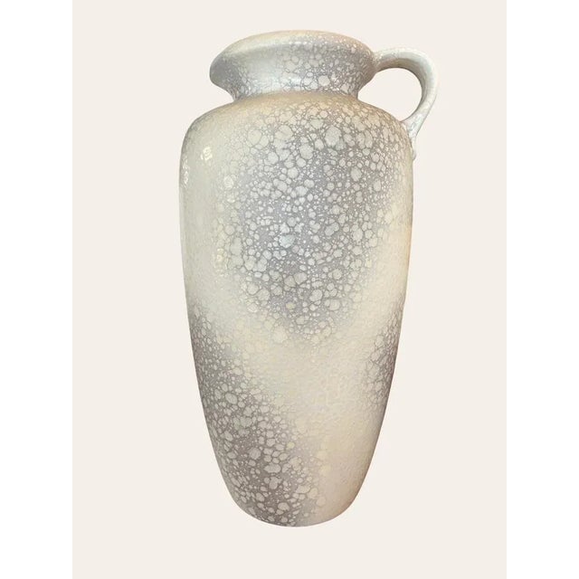 Large West Germany ceramic pitcher from the 60s. This piece has an attribution mark, I am sure that it is completely...