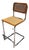 Vintage Chrome and Cane Cantilever Bar Stool – Mid-Century Modern Style For Sale