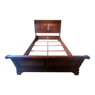 Ethan Allen Queen Somerset Mahogany Sleigh Bed For Sale