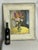 1984 Vintage Expressionist Floral Still Life Oil Painting in Distressed White Frame For Sale - Image 4 of 10