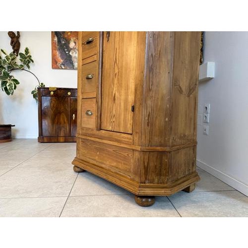 Farmhouse Bread Cabinet in Wood For Sale - Image 11 of 18