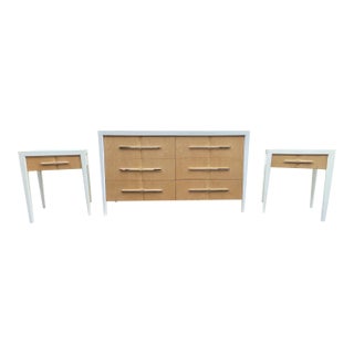 Mitchell Gold + Bob Williams Malibu 3-Piece Bedroom Set - Dresser & Nightstands For Sale
