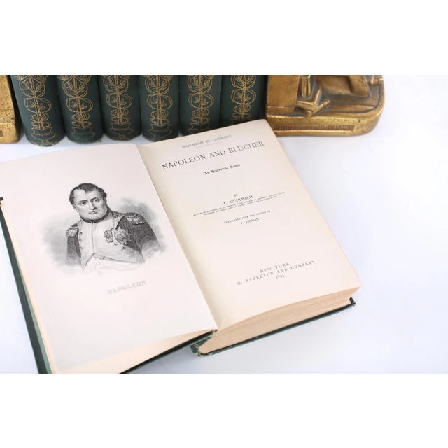 Army Green Collection Leather Bound Library Book Set - 7 Pieces For Sale - Image 8 of 11