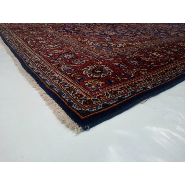 1950s Vintage Persian Kork Kashan Rug - 4′7″ × 7′2″ For Sale In New York - Image 6 of 7