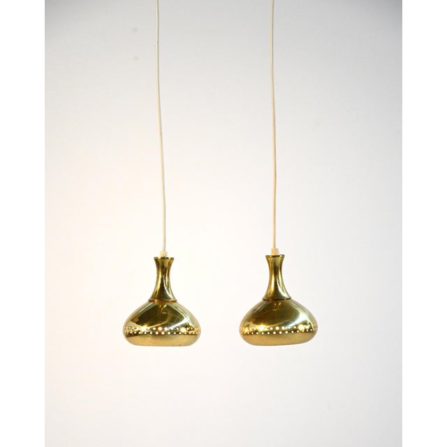 Pendant Lamps attributed to Hans-Agne Jakobsson for Markaryd, 1950s, Set of 2 For Sale - Image 4 of 10