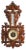 French Model 9432 Barometer with Thermometer in Carved Wood, 1910s For Sale