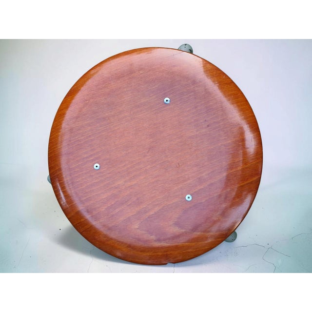 Vintage Stools Bent Plywood and Metal, 1960s, Set of 4 For Sale - Image 9 of 13