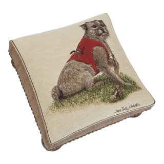 00 Rt. Hon. Thomas Terrier Tapestry Footstool For Sale