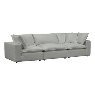 Cali Slate Performance Fabric Modular Sofa For Sale
