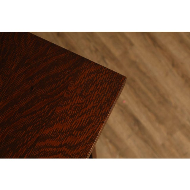 Stickley Mission Collection Oak Open Bookcase Shelf Cabinet For Sale - Image 14 of 18
