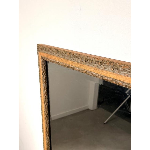 Rustic Rustic Bark Wood Framed Wall Mirror For Sale - Image 3 of 5