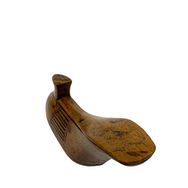 Early 19th Century Dutch Wooden Shoe Shaped Snuff Box For Sale - Image 6 of 8