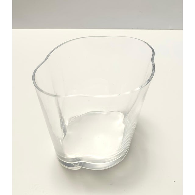 Transparent Murano Glass Vase by Carlo Moretti, Italy, 1990s For Sale - Image 10 of 10