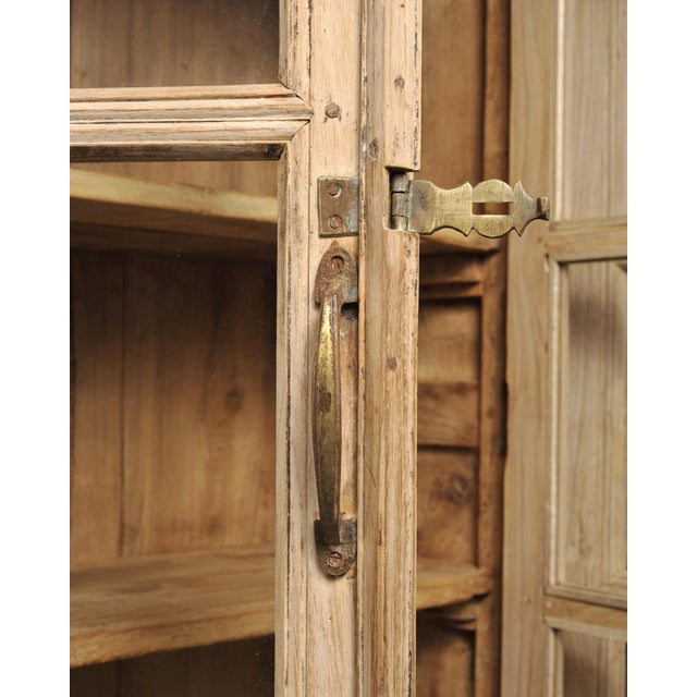 Country French Bleached Oak Bookcase Bibliotheque Cabinet 8 Ft For Sale - Image 9 of 18