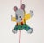 Vintage hand-painted/carved articulated pull toy by Sevi (ca. 1950s, Italy). Rare 'elephant' example in vibrant,...